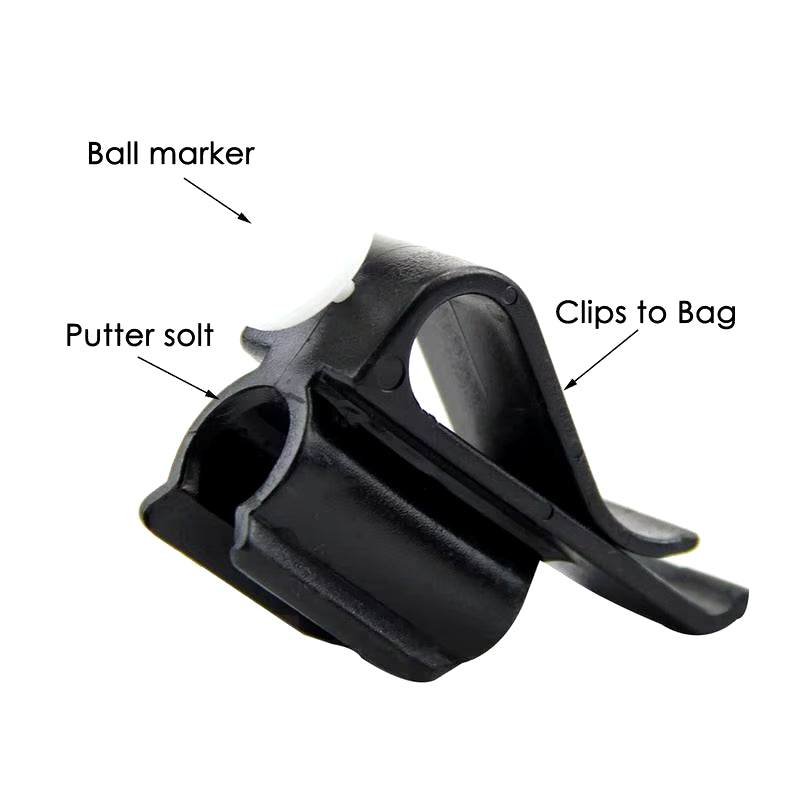 10Pcs Sports Golf Bag Clip on Putter Clamp Holder Club Clip Golf Training Equipment Outdoor Sports Golf Trainer Accessories