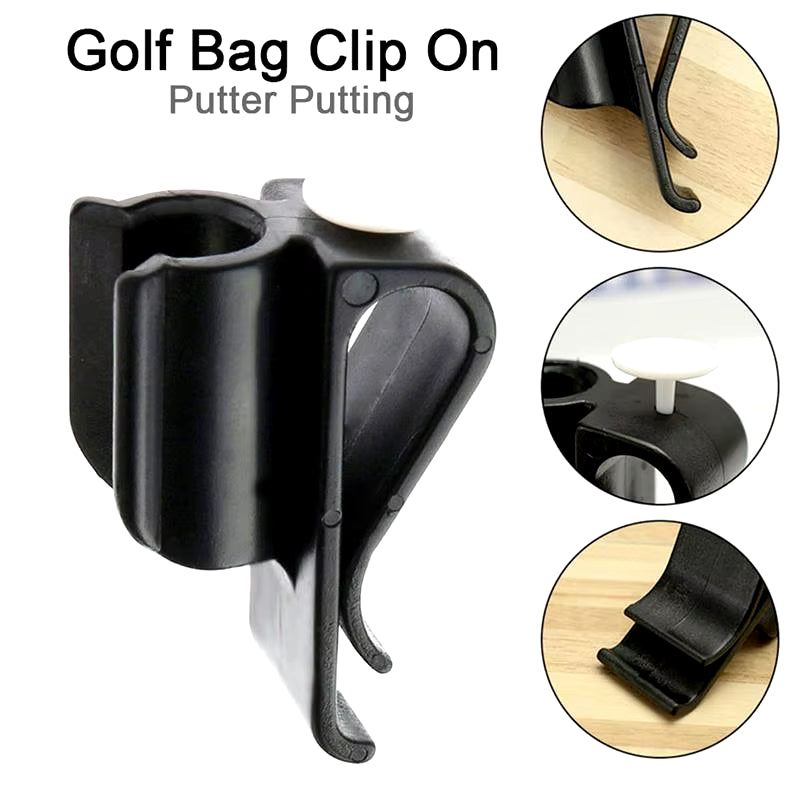 10Pcs Sports Golf Bag Clip on Putter Clamp Holder Club Clip Golf Training Equipment Outdoor Sports Golf Trainer Accessories